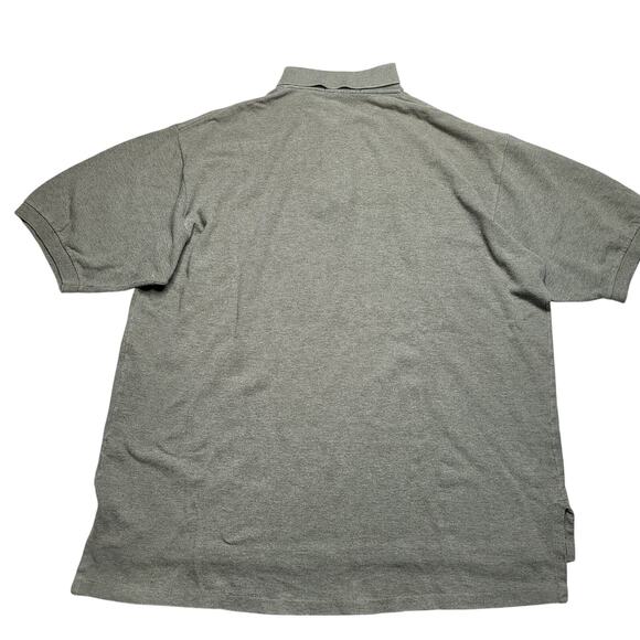 Vintage 90s Polo Ralph Lauren Short Sleeve Collared Shirt Gray Green Preppy XL - Picture 3 of 8